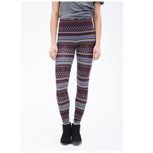 Fair Isle Leggings with Elasticized Waist